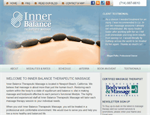 Tablet Screenshot of innerbalancetm.com